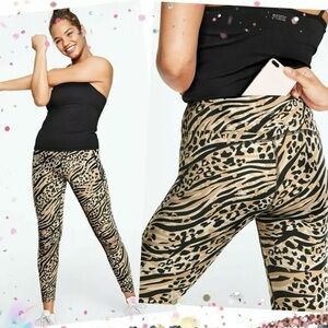 PINK Sport Ankle Leggings Animal Print